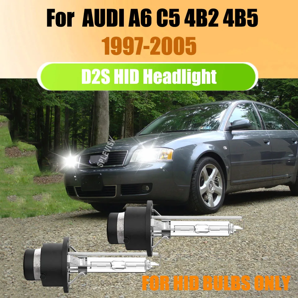 

D2S 35W xenon bulbs HID headlights No Delay Lighting IP67 protection level For AUDI A6 C5 4B2 4B5 1997 1998 1999 2000 2001-2005