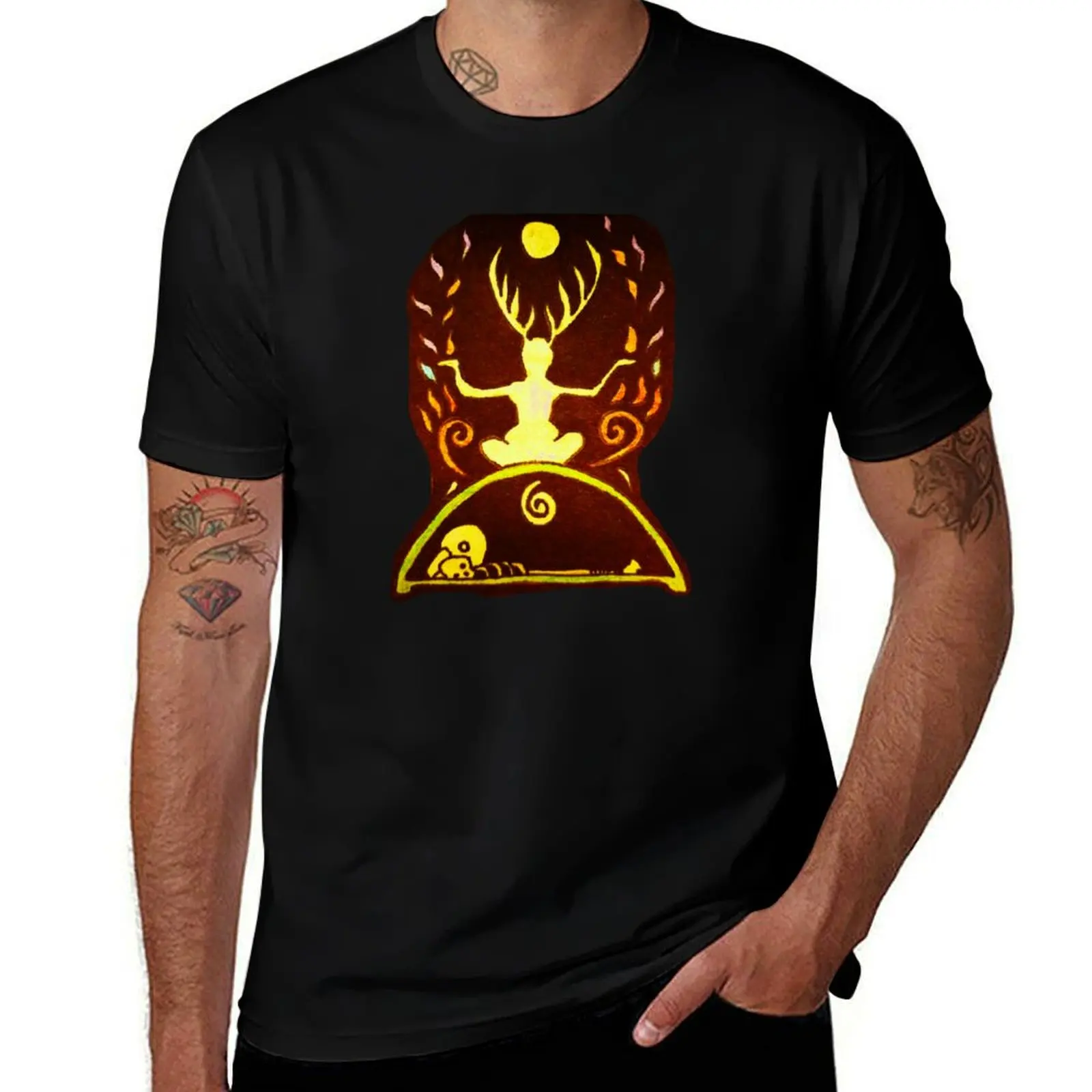 Ancestral Healing. Utisetja Viking Norse Mound Ritual. Archaeology. T-Shirt Plus Size All Match Tee Shirt T-Shirt