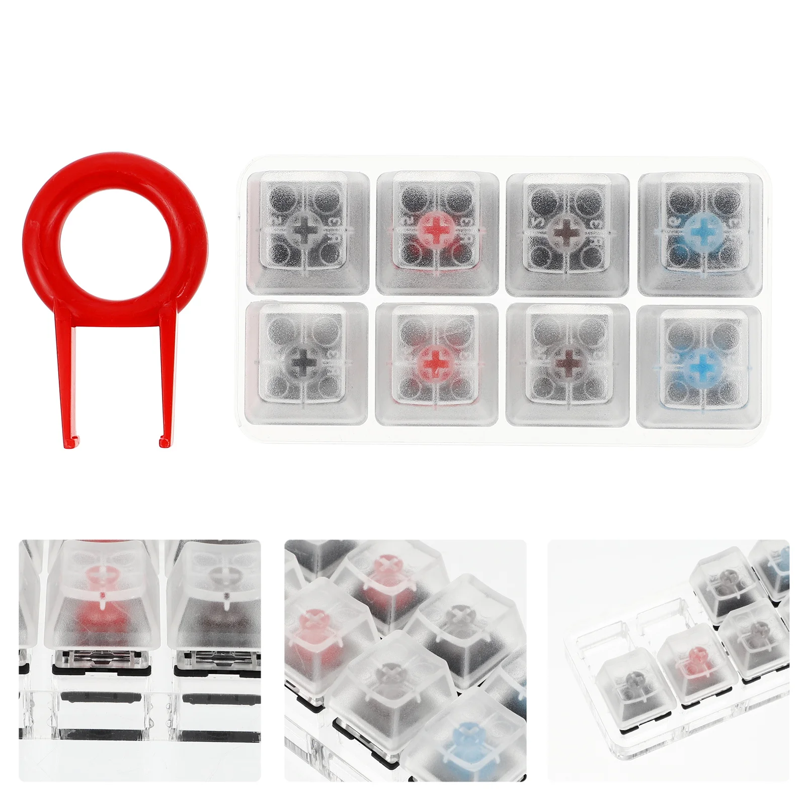 

Тестер клавиатуры с 4 клавишами, тестер механических переключателей, инструмент для тестирования колпачков, легкий прочный семплер клавиатуры, инструмент для тестирования колпачков