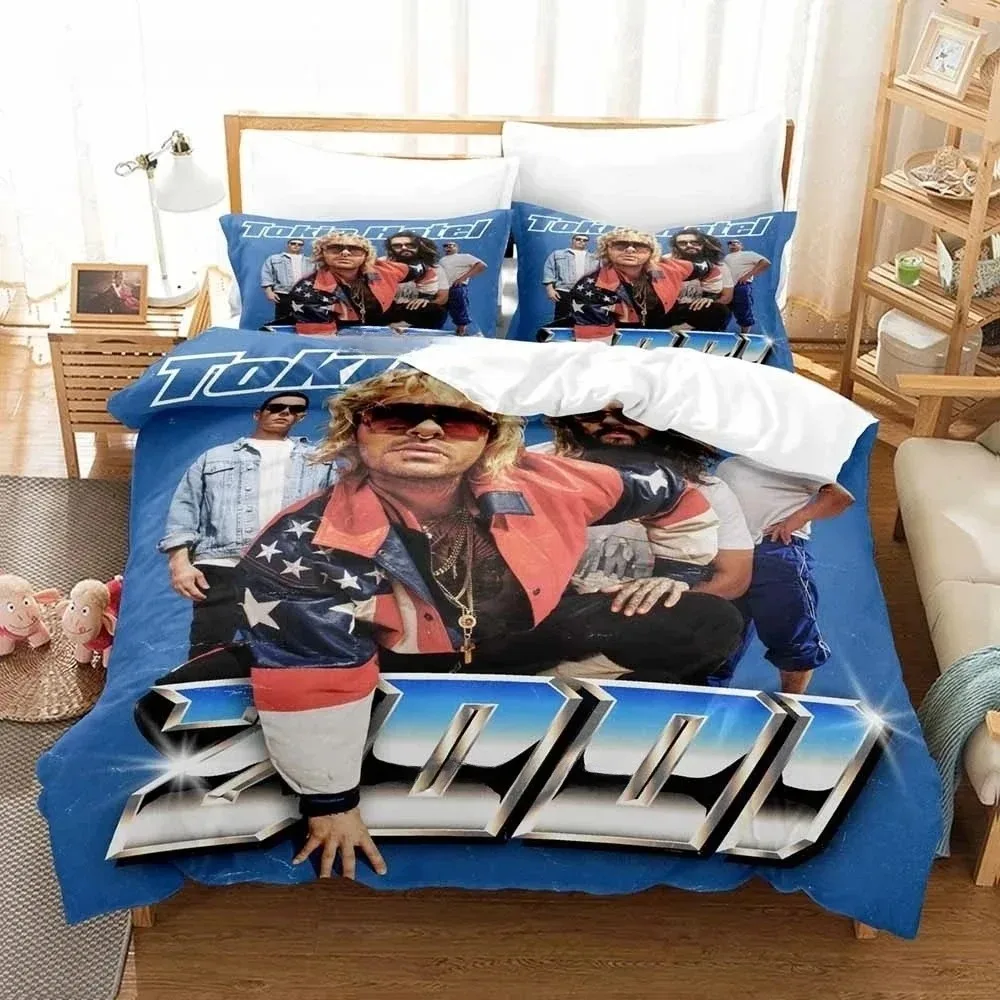 

Tokio Hotel Bedding Set Single Twin Full Queen King Size Bed Set Adult Boys Bedroom Duvet cover Sets 3D Print Anime