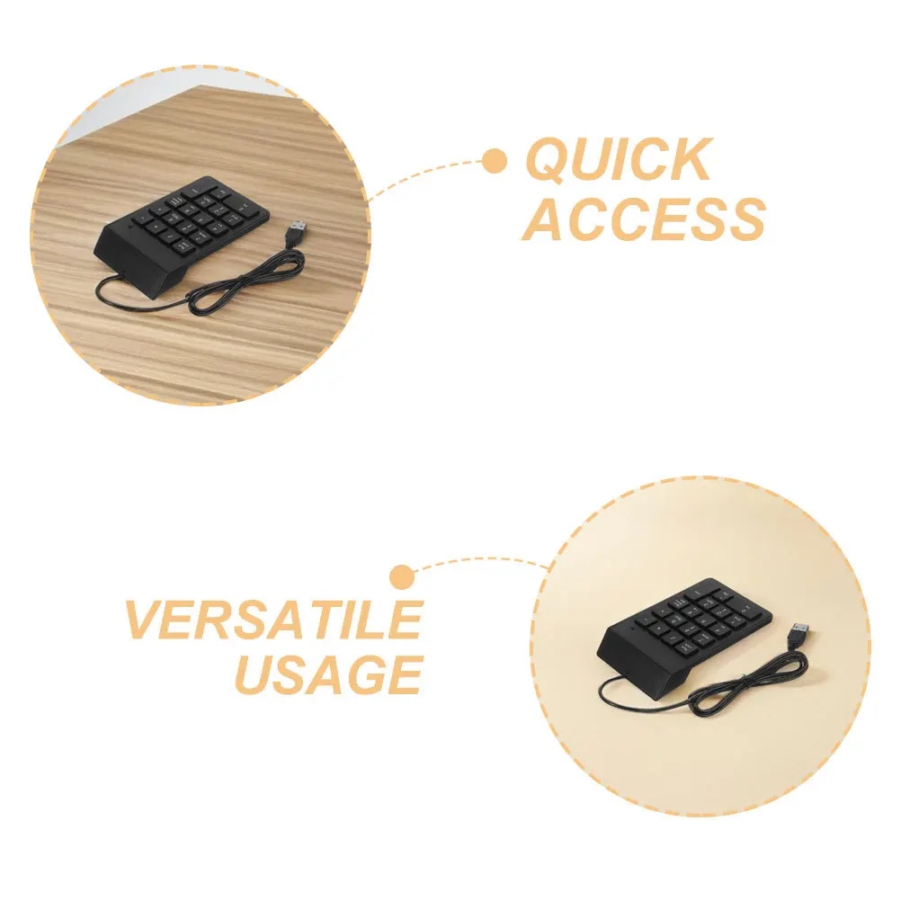 2 pçs banco teclado financeiro usb teclado numérico 18 teclas durável portátil para computador portátil acessórios placa chave para portátil