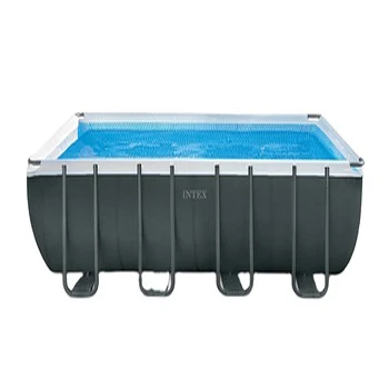 

Light Grey Fully Equipped Easy Install Designs Swim Equipment Metal Frame Swimming Pool INTEX 26356