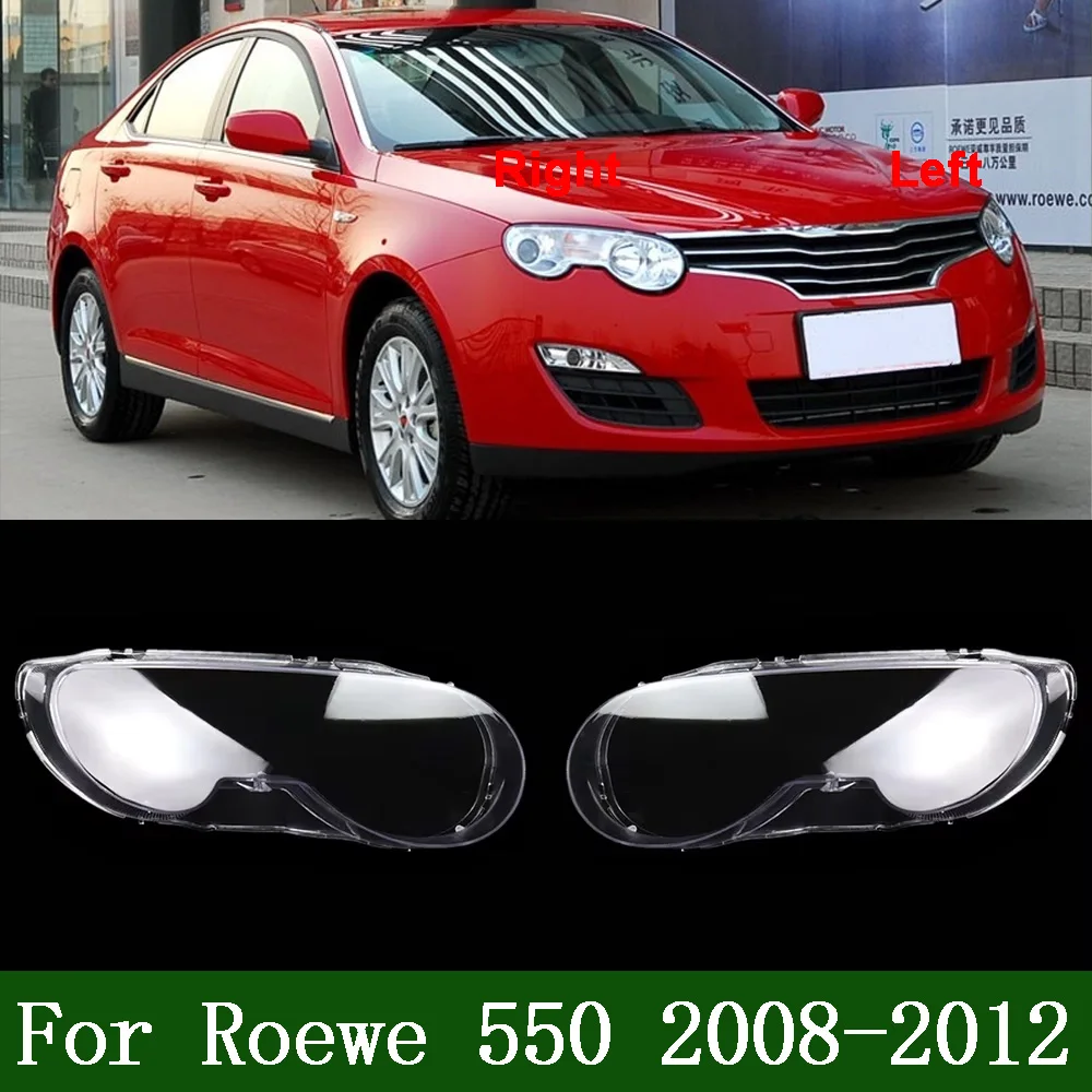 Headlight Transparent Lens 2008-2012 For Roewe 550 Car Accessories Headlight Lamp Shade Headlamp Lampshade Cover Lens Plexiglass