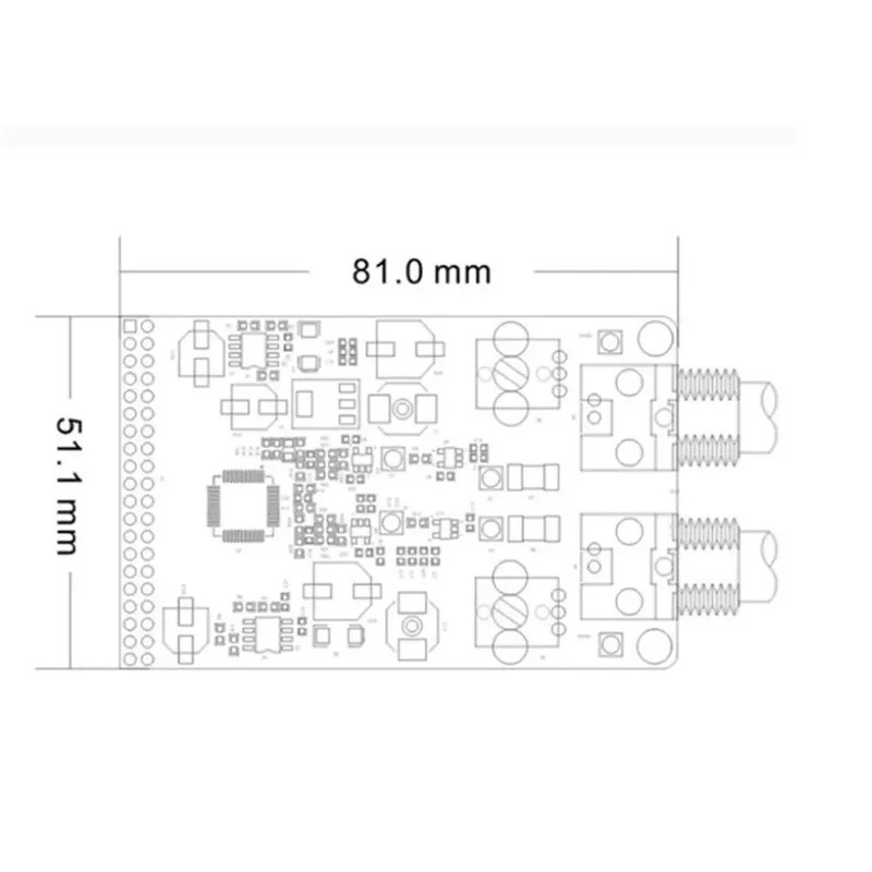 BaMasFor ALINX AN108: AD Da Module Data Acquisition Signal Source For FPGA Board
