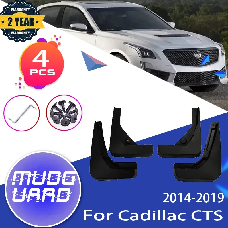 

Car Mudguard For Cadillac CTS 2014~2019 Auto Mudflap 4 PCS Flaps Rear Mud Splash Guards Mudflap Car Accessories 2015 2016 2017