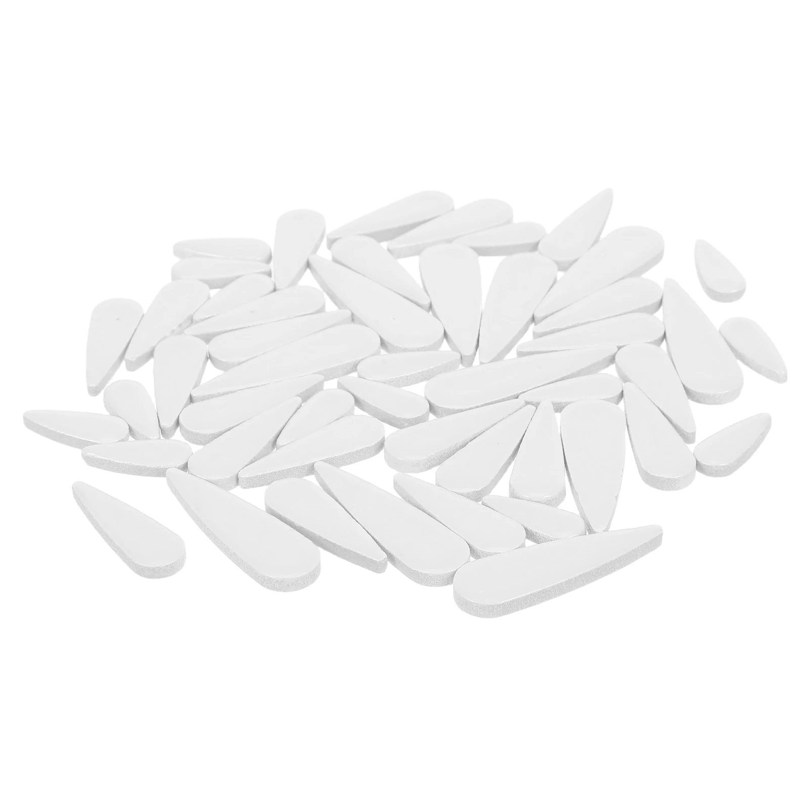 

100g Ceramic Decorative Sheets Water Drop Petal Design Smooth Craftsmanship Versatile Home Decor Weather Resistant Diy