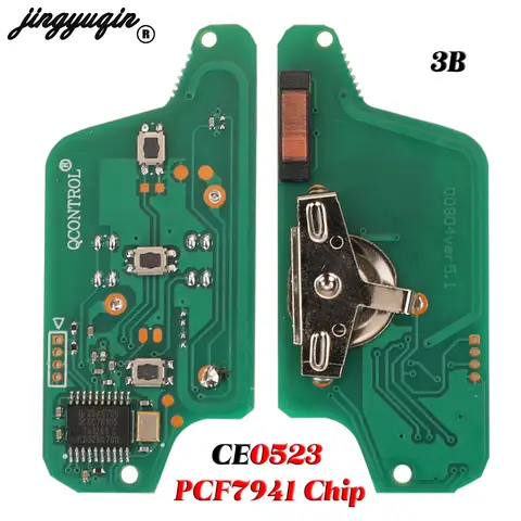 Пульт Дистанционного Управления Jingyuqin С 2/3 Кнопками Для Peugeot 407 307 308 607, Citroen C2 C3 C4 C5