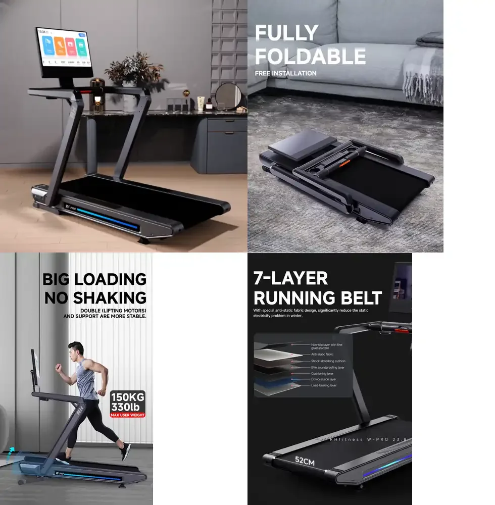 

Smart APP Folding Treadmill Home Gym Equipment Running Machine