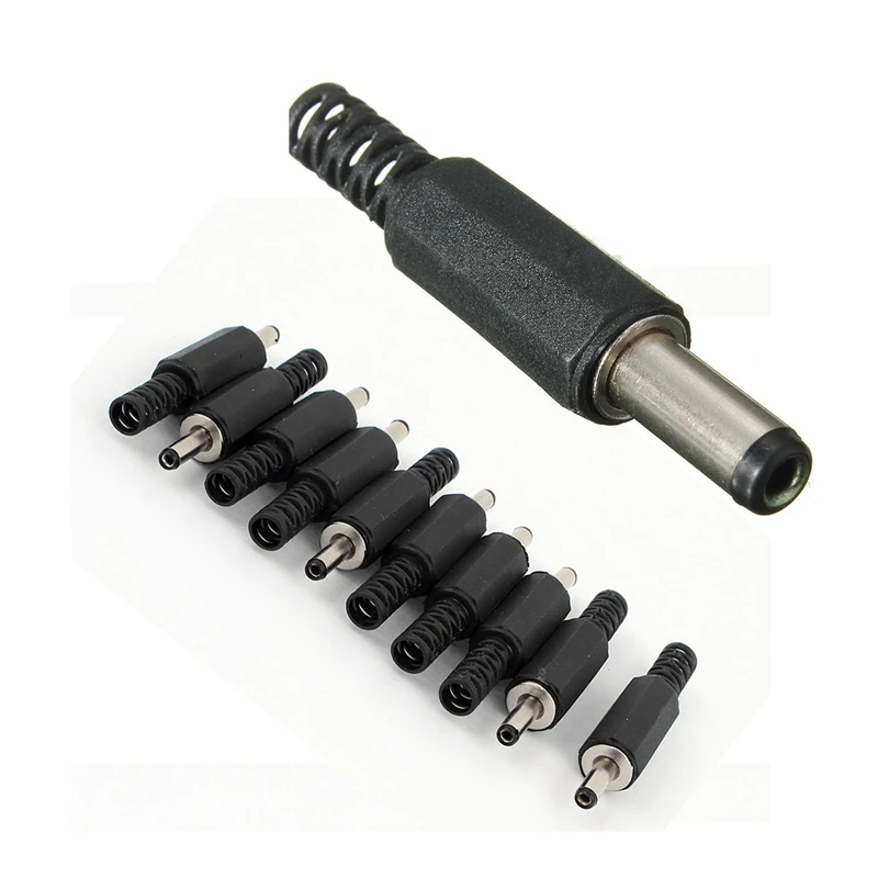 Smart-10Pcs Spare Parts 3.5Mm X 1.35Mm DC Power Male Plug Jack Connector & 5PCS 5.5Mm X2.5Mm Male Jack DC Power Plug Socket