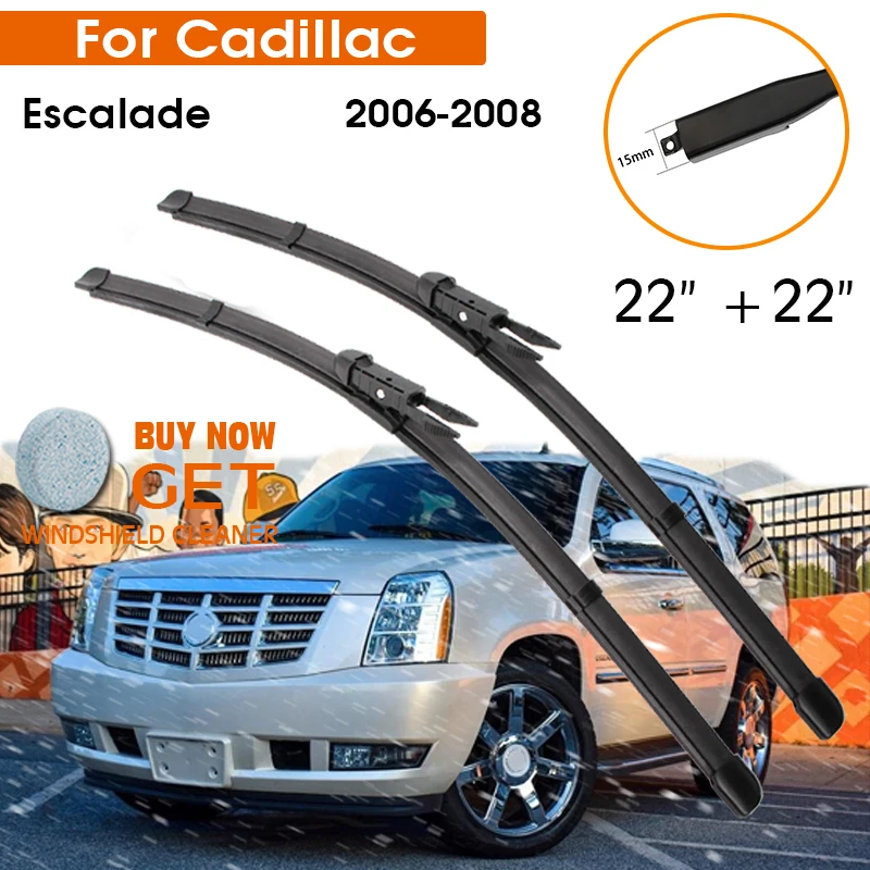 

Car Wiper Blade For Cadillac STS 2005-2013 Windshield Rubber Silicon Refill Front Window Wiper 22"+22" LHD RHD Auto Accessorie