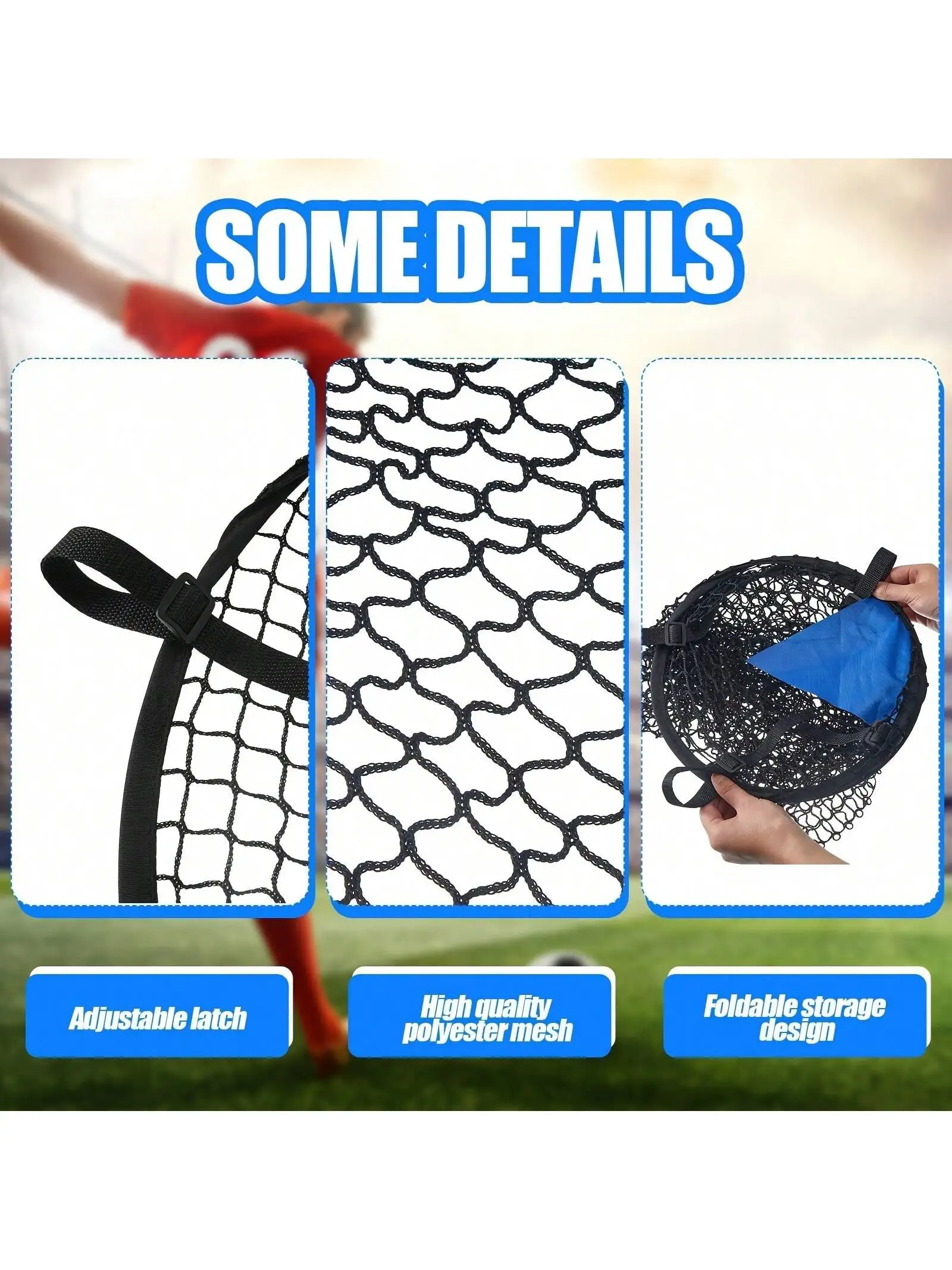 1 حقيبة شبكية لرماية أهداف كرة القدم، هدف ممارسة الرماية ركلة الزاوية الحرة، شبكة مساعدة رماية كرة القدم المحمولة #6