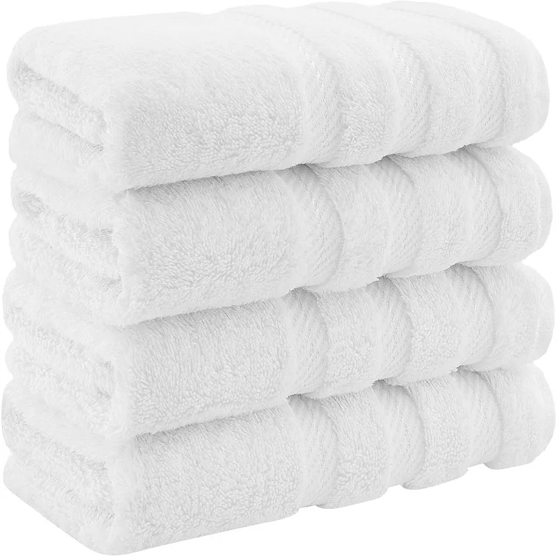 

Luxury Hand Towels for Bathroom, Cotton Turkish 4 Piece Hand Towel Set