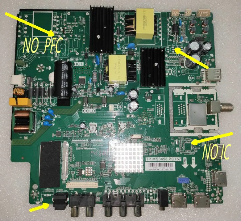 TP.MS3458.PC757 motherboard 4K LED screen For 37-65inch 43INCH 50inch 55inch 5 different board option