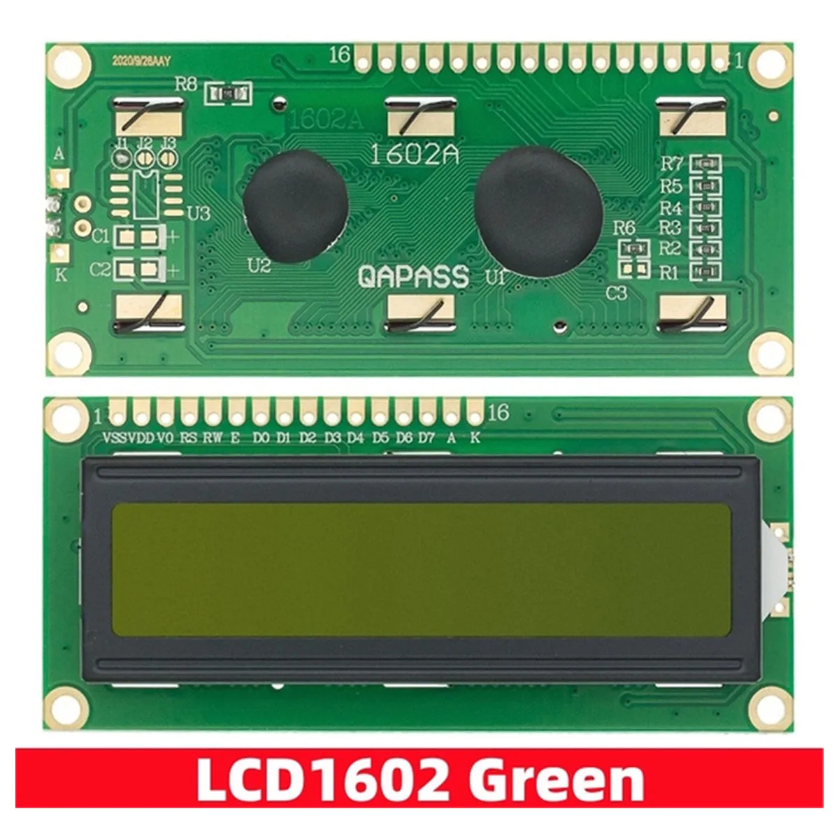 Modulo display LCD LCD1602 + scheda adattatore scheda di espansione PCF8574 Schermo blu IIC/I2C schermo verde giallo