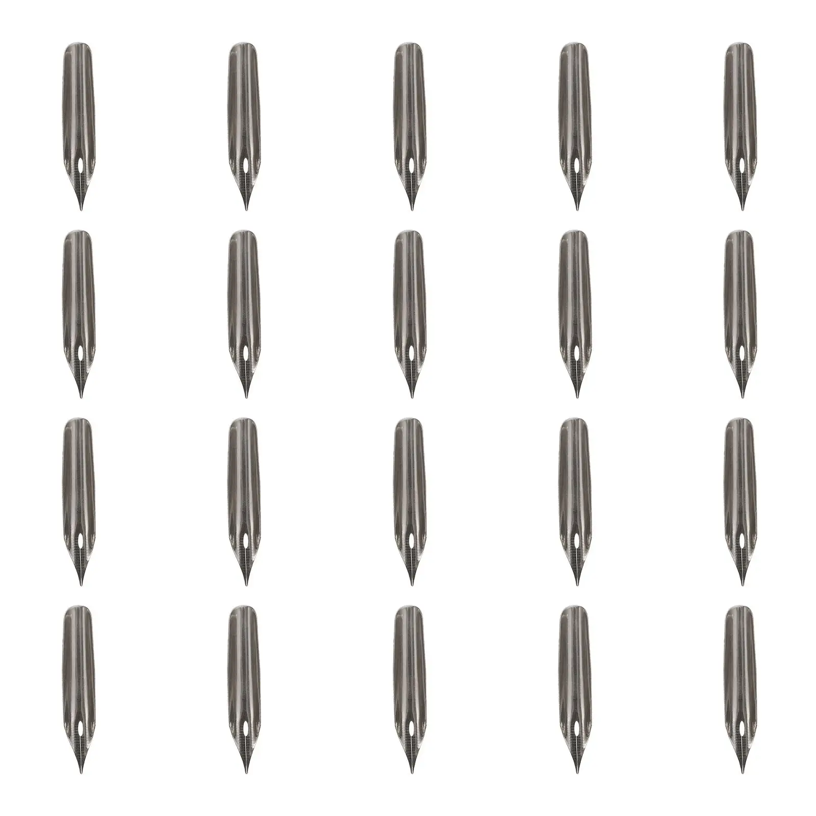 Fine Tip Calligraphy Pen Nibs for Pens Universal Fountain Replacement Writing Tools Stainless Steel Supplies