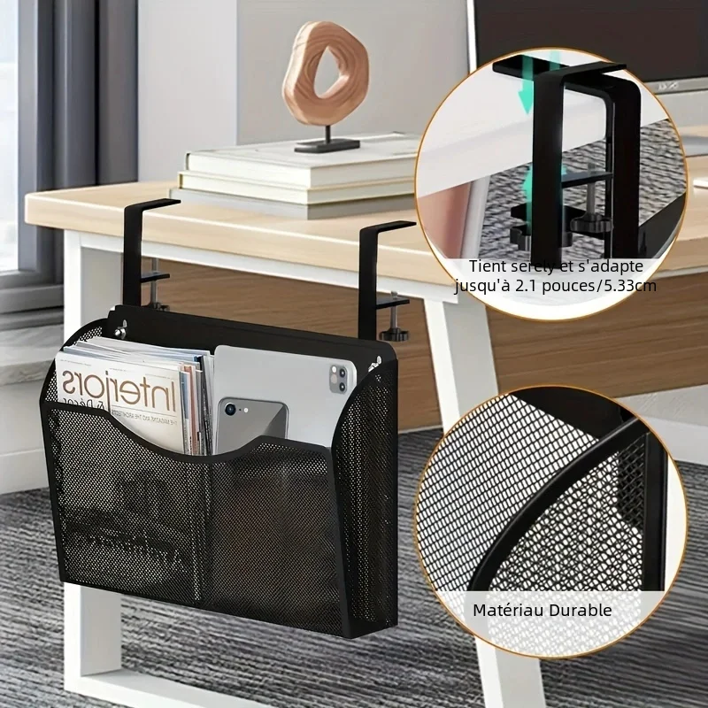 Support de rangement latéral pour bureau à clipser, sans perçage, nouveau porte-papeterie pour la maison