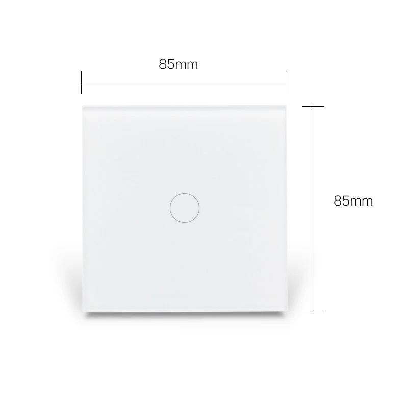 WiFi Smart Switch Matter Neutral Wire/No Neutral Wire 1/2/3 Gang Touch Wall Light Switch Work with Homekit Alexa Google Home