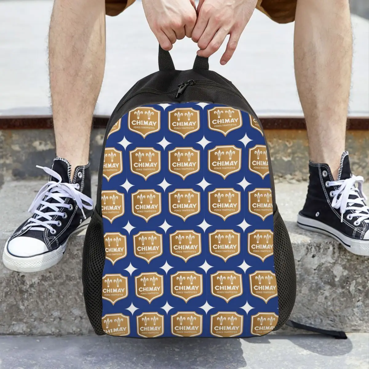 chimay-logo-mochila-daypack-grande-capacidade-criancas-bookbag-bolsa-escolar-bolsas-de-ombro-para-homens-mulheres