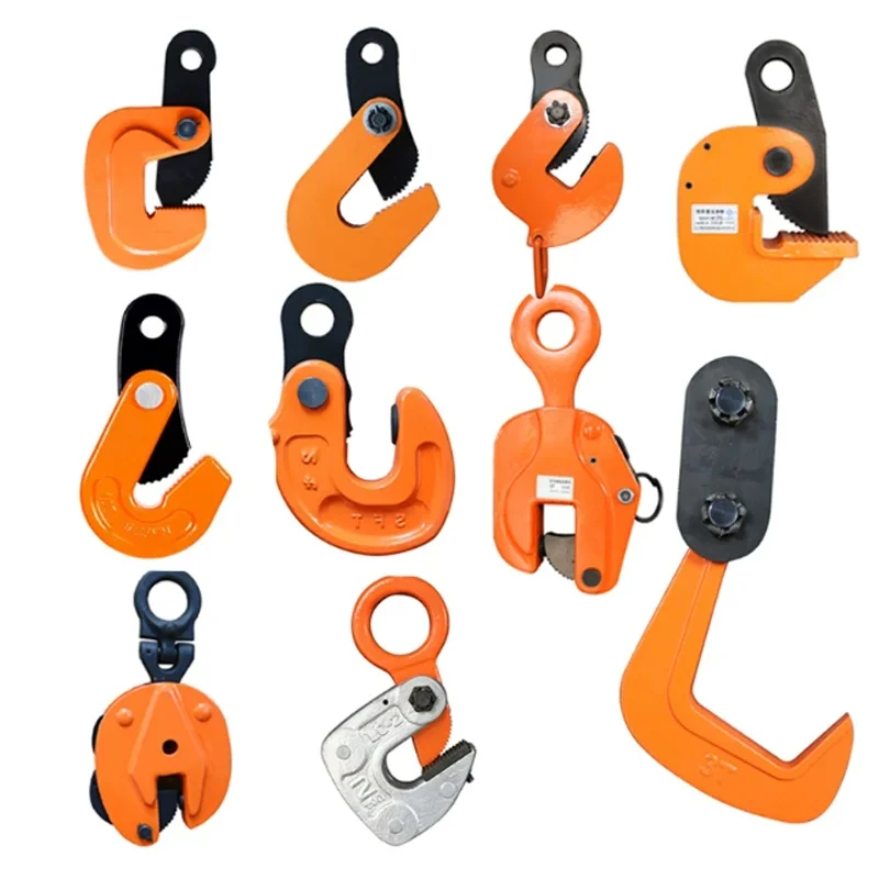L Type 2.5 Ton Horizontal Plate Lifting Clamp Industrial Grade Heavy Duty Die Forged Hoisting Tongs