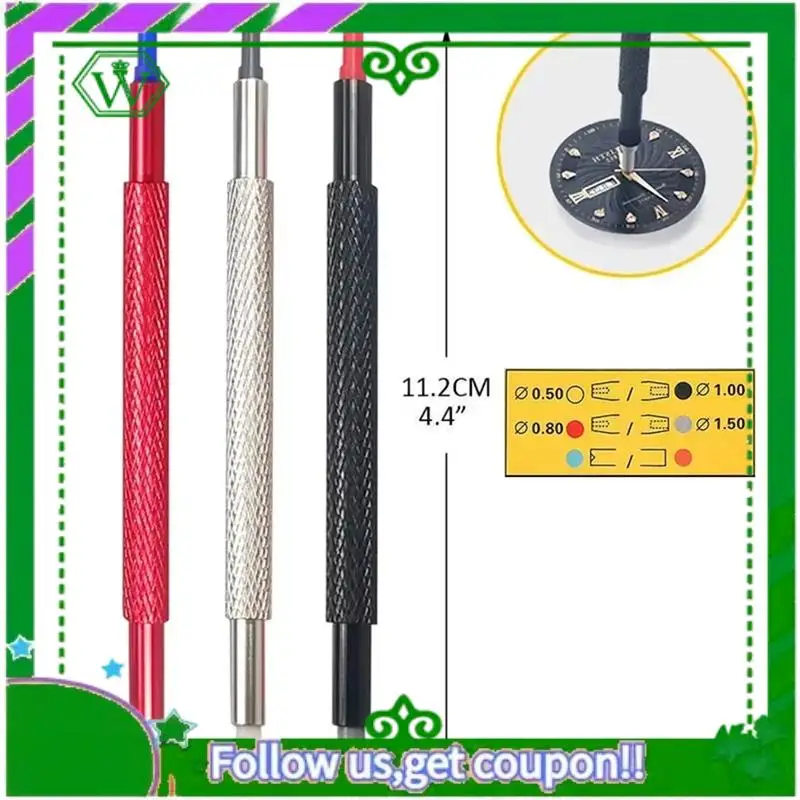 A18P-Watchmaker مجموعة أدوات إصلاح ساعة اليد مكابس انتهازي المناسب ساعة الإبر المنتقى مزدوجة نهاية قلم إبرة