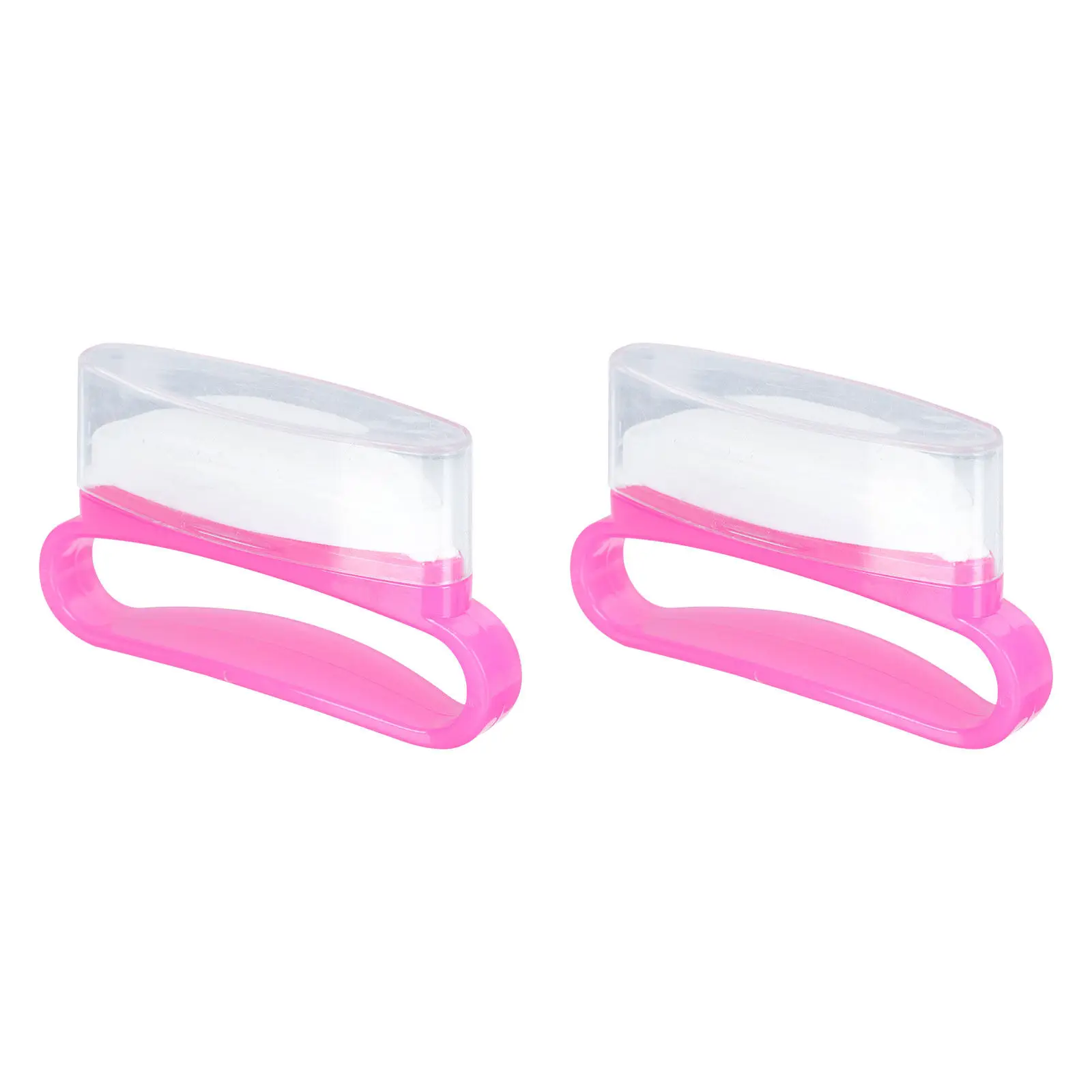 3Pcs Professional Handheld Nail Polish Buffer Brush with Sheepskin Head for DIY Salon Home Use Polish Effect Nail