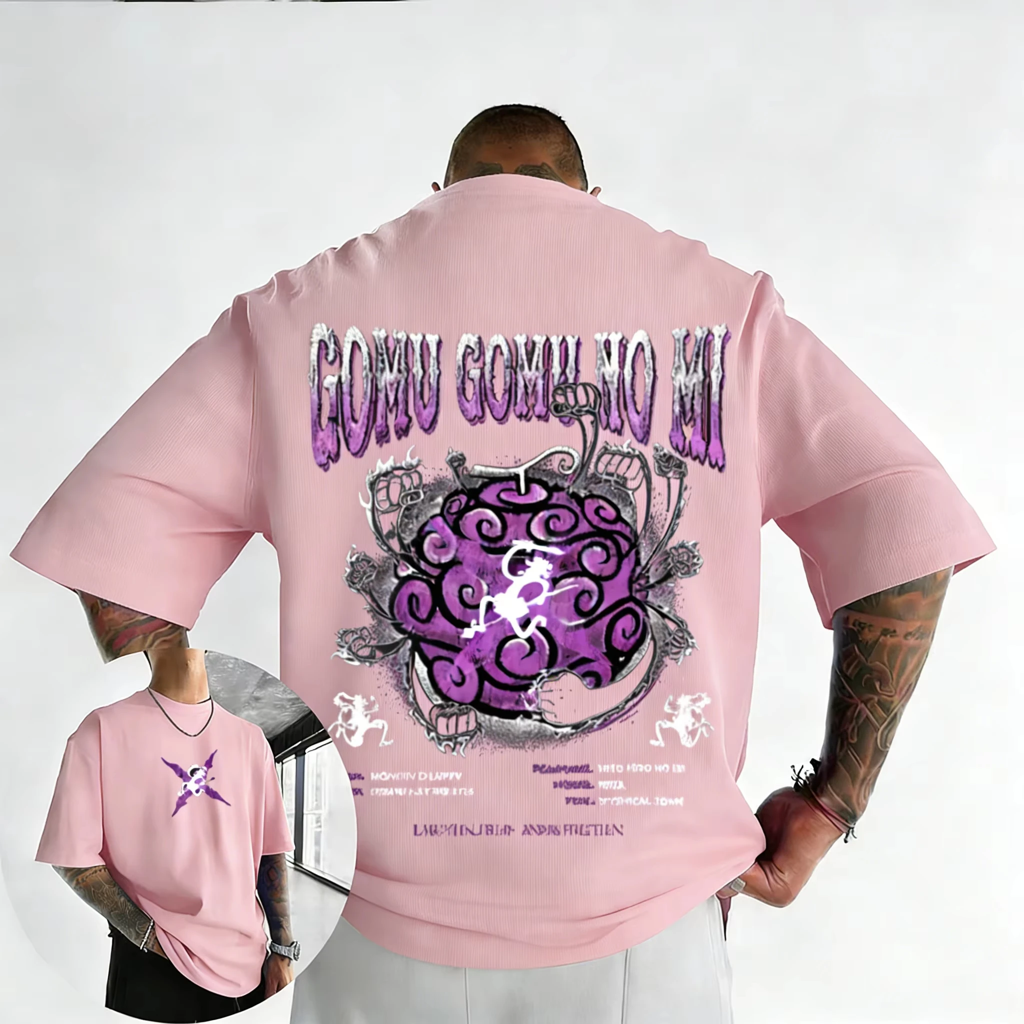 Camisetas de Verano 2026 ONE PIECE para Hombre y Mujer, Nueva Camiseta Casual con Estampado de Fruta del Diablo, Estilo Anime, para Familia, Y2K