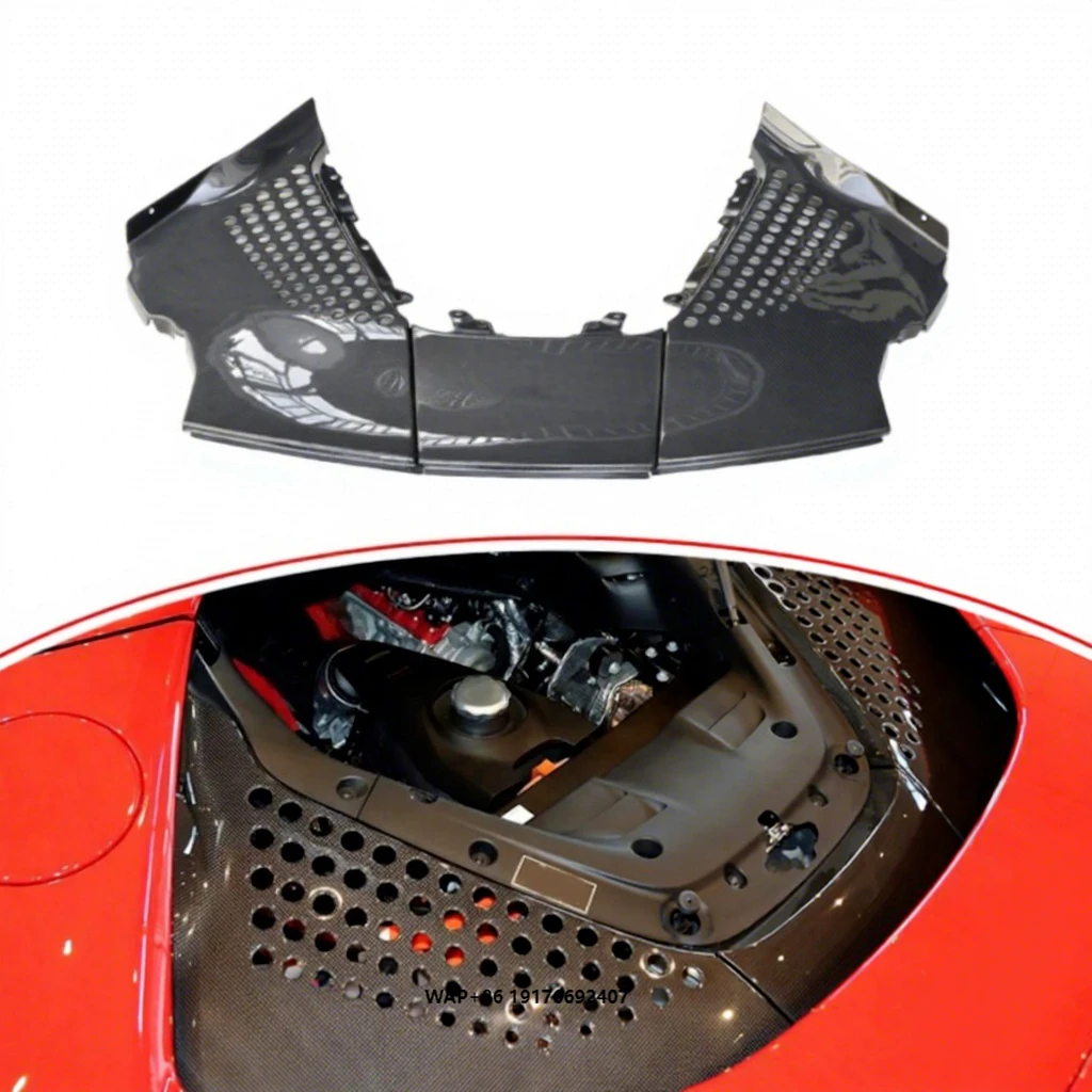 Superior Quality OEM Style Dry Carbon Fiber Car Auto Parts Car Engine Cooling Mesh for SF90