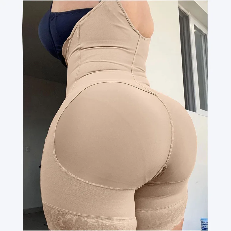 AfruliA Fajas Colombianas Girdles High Compression Body Shaper Butt Lifter Corset Waist Trainer Bodysuits Post Surgery Shapewear