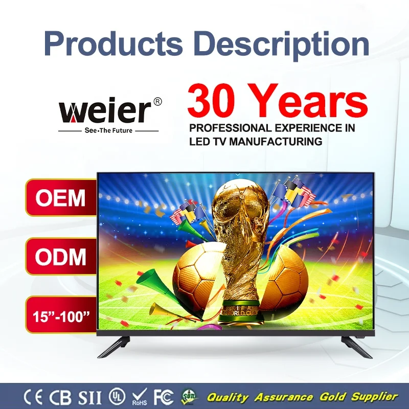 

YYHC Weier tv Interactive Multifunction voice remote control 65 75 Inch Android tv smart televisions