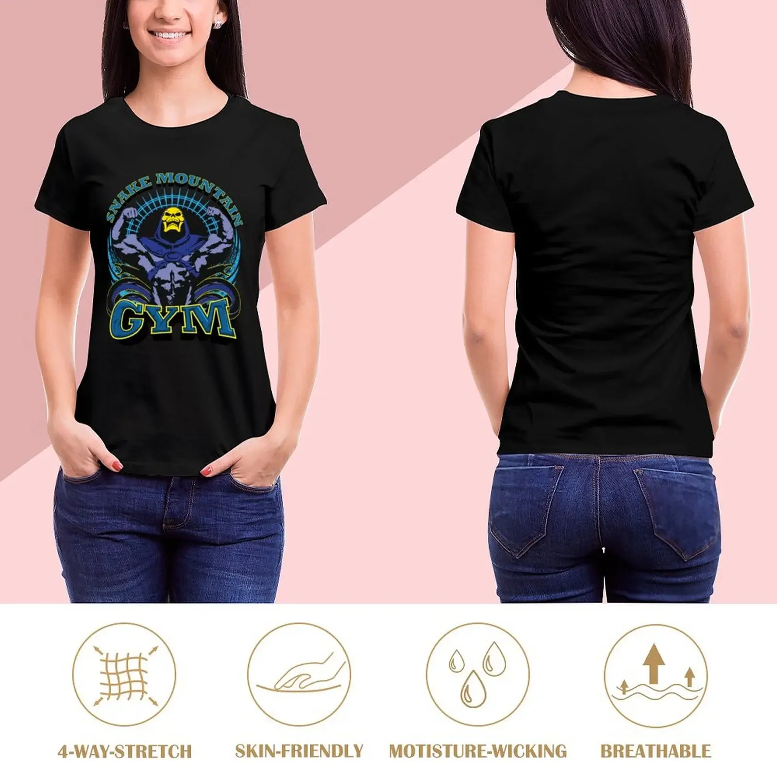 Snake Mountain Gym T-Shirt shirts graphic tees tops oversized rock and roll t shirts for Women