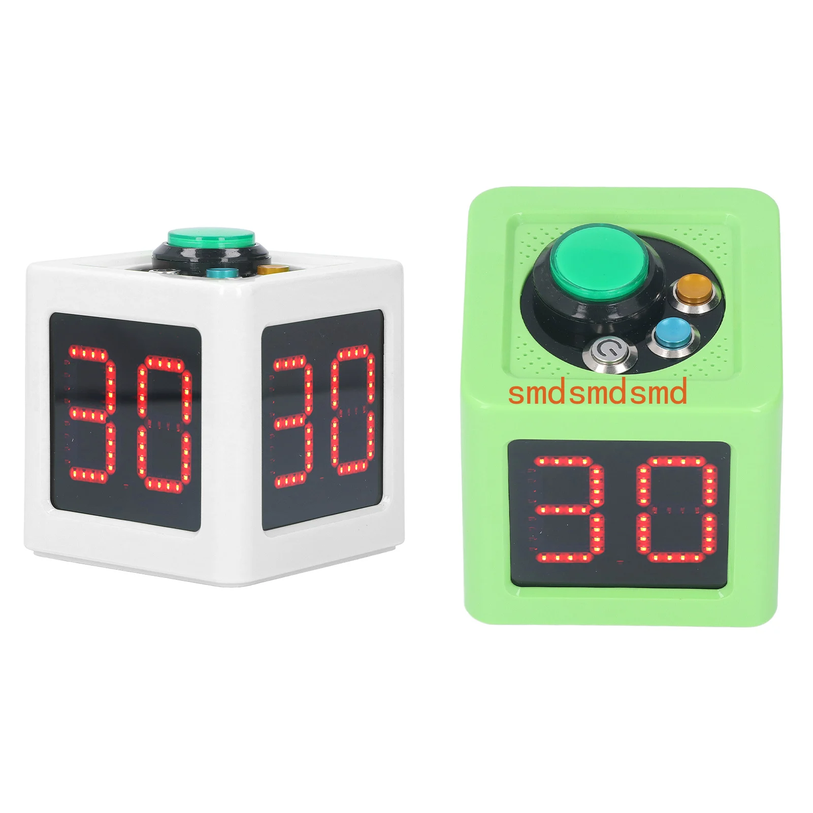 1.4in 4 Sided Cube Timer Digital Shot Timer Countdown Stopwatch for Private Poker Chess Casinos