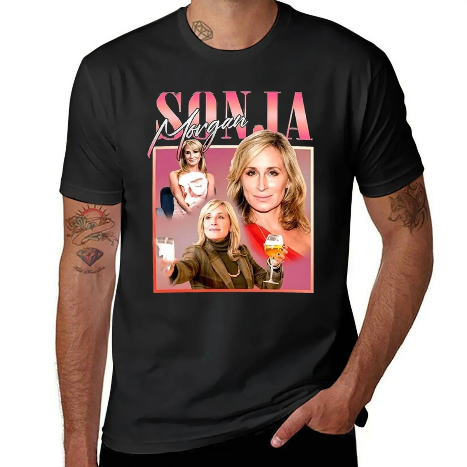 

SONJA MORGAN T-Shirt Short sleeve tee animal prinfor boys men graphic t shirts