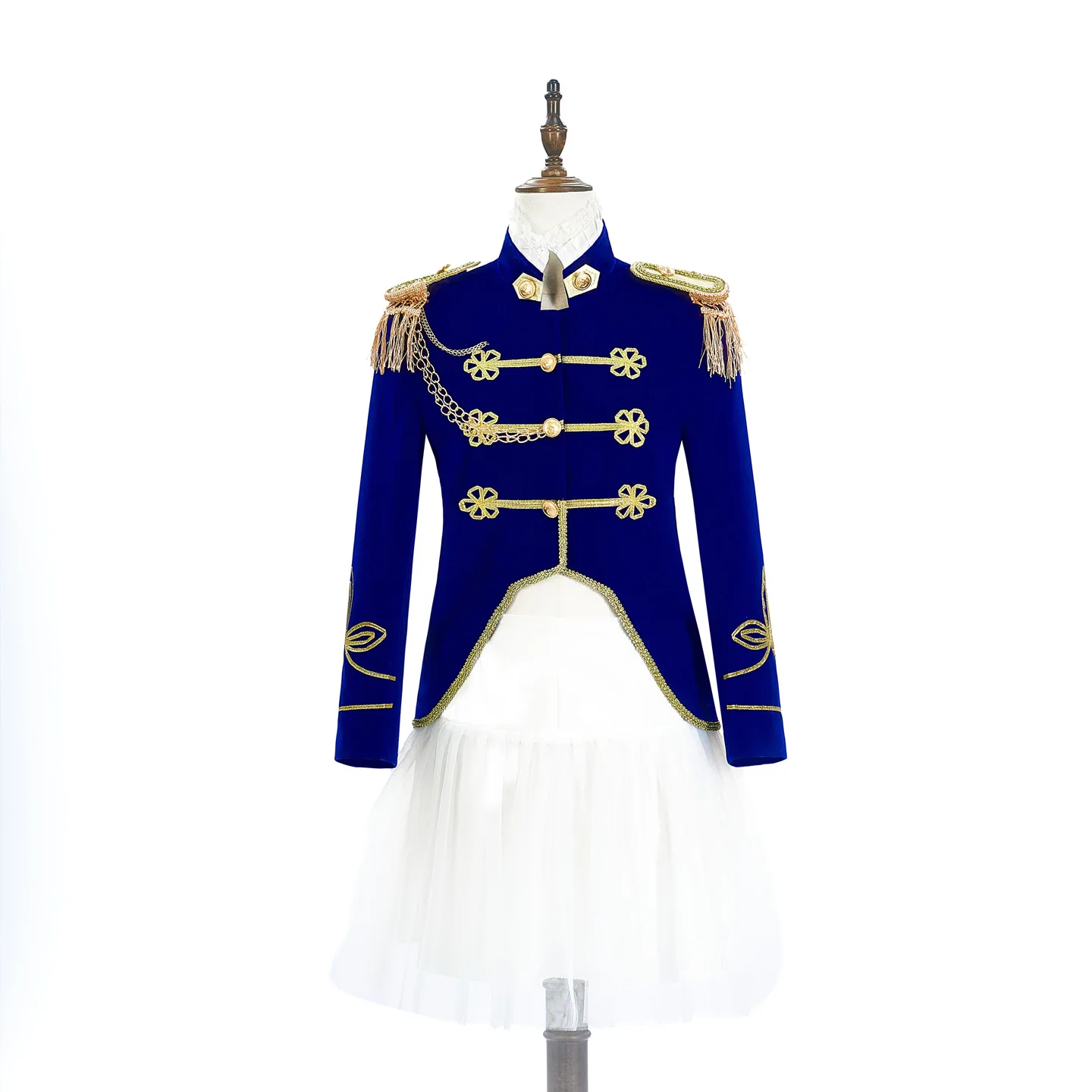 Fashion Navy Dress Suit for Men and Women,stage Portrait Studio Photography Navy Orchestra Couples Performance Clothing 2-piece - view 4