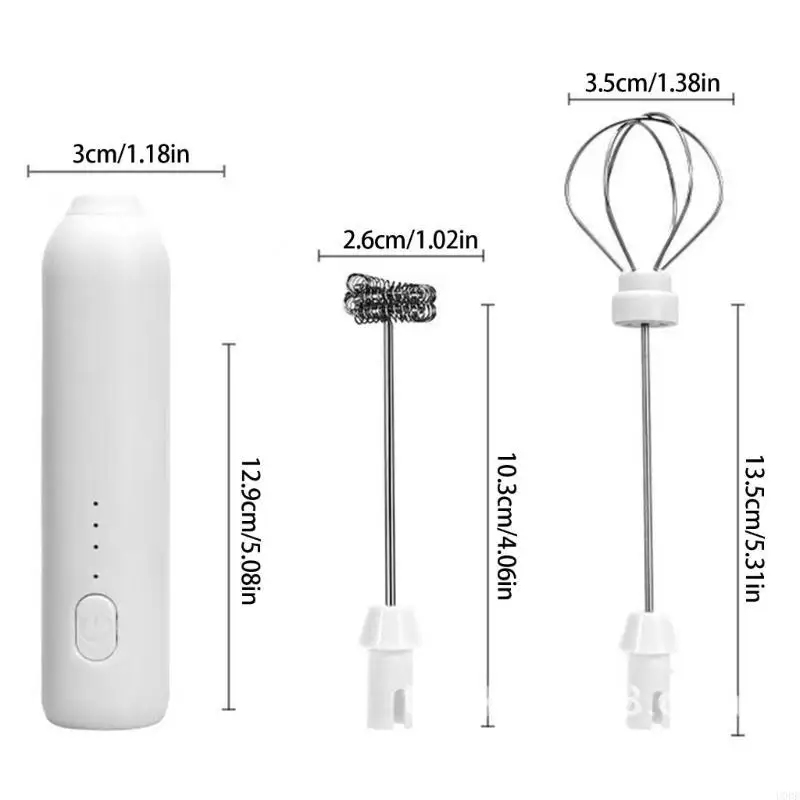Oplaadbare melkopschuimer Handheld elektrische schuimmaker Waterdichte gardedrank