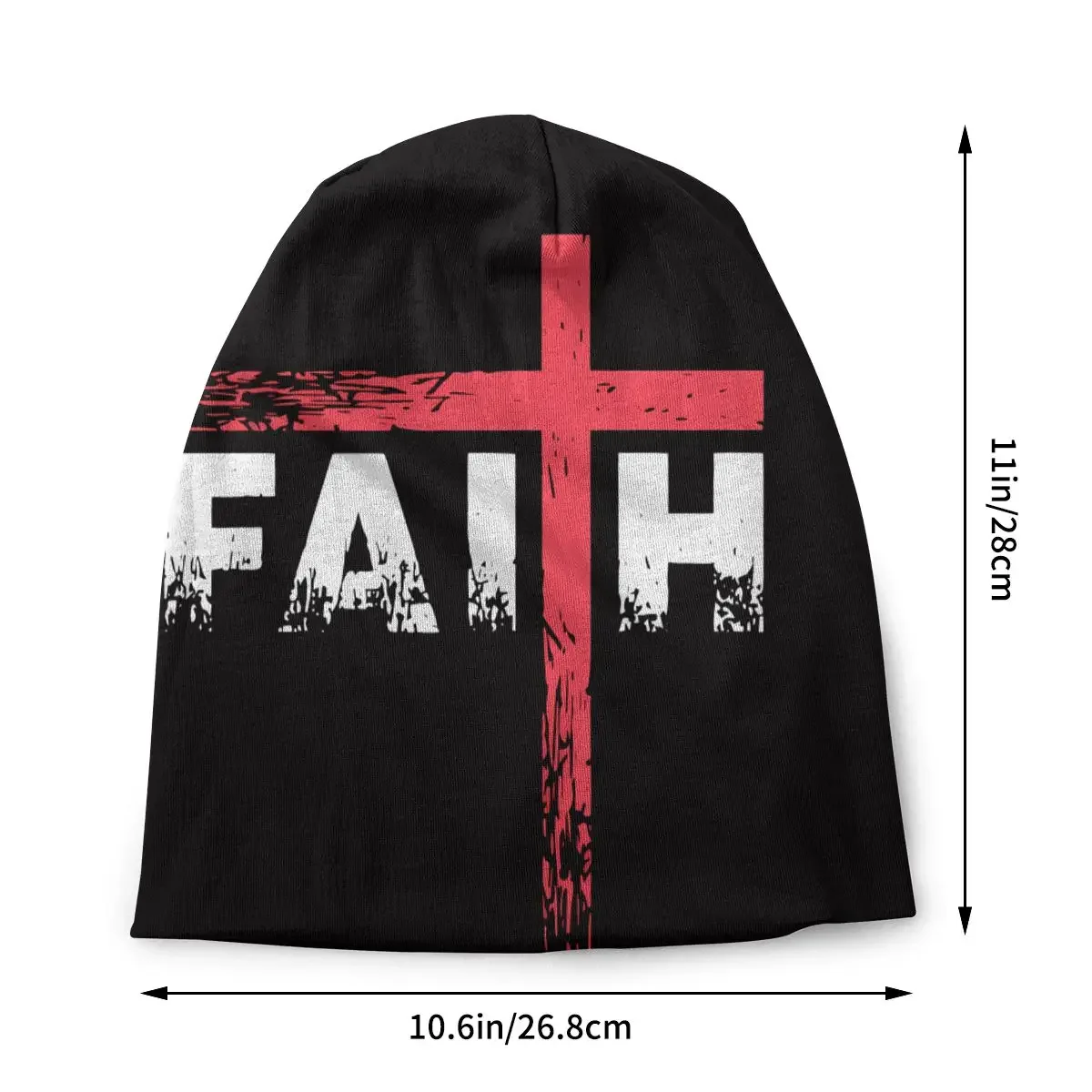 Christian Faith Cross  Christ Autumn Female Thin Beanies Cycling Unisex Skullies Bonnet Hats