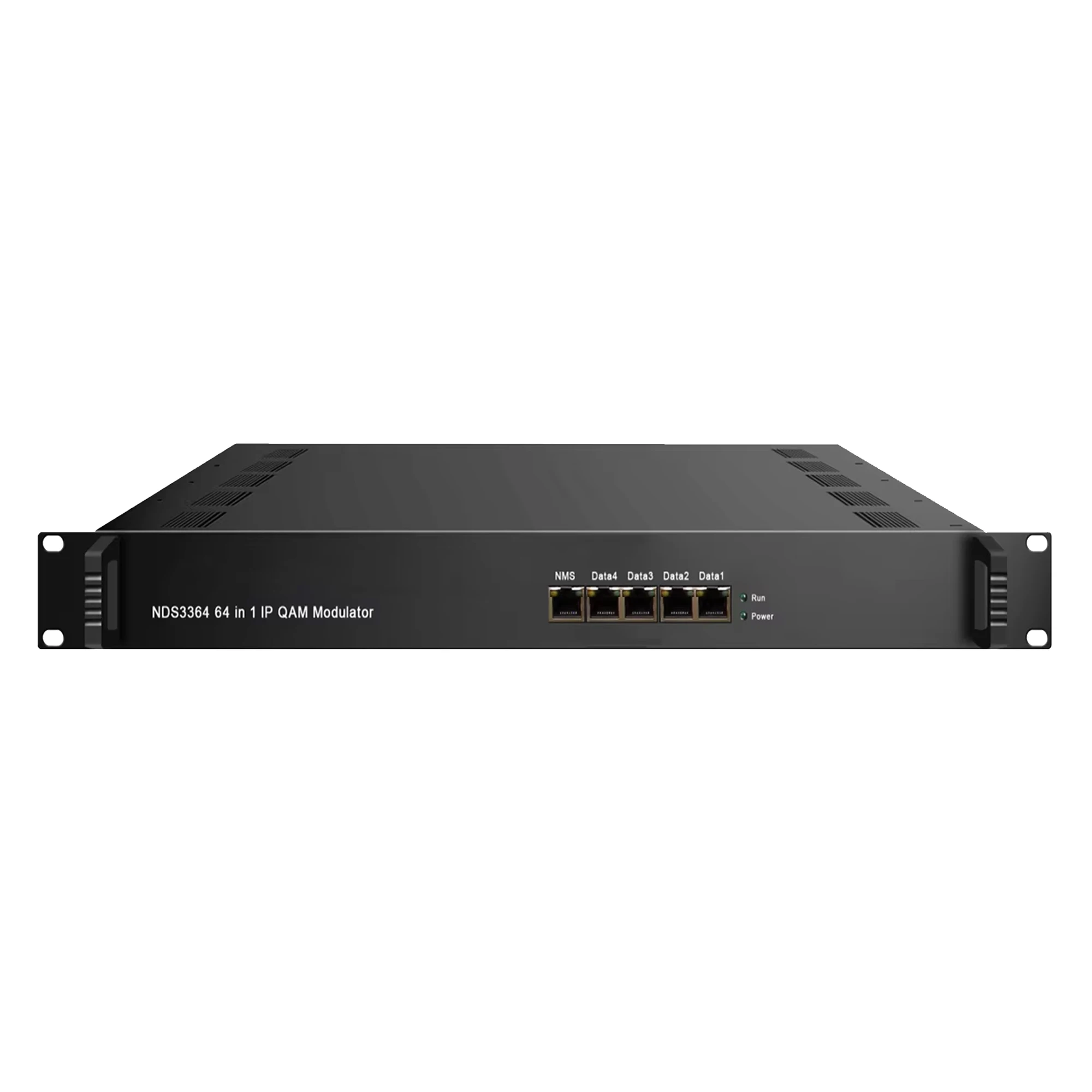IP QAM Modulator 64-channel IP to DVB-C RF DTV Modulator Multiplexing Scrambling IP to Digital RF CATV Headend Equipment