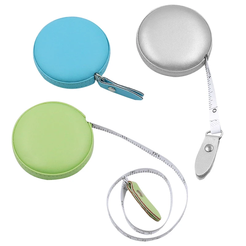 Measuring Tape Leather Retractable Ruler Portable Centimeter Inch Practical Measures Height Tool