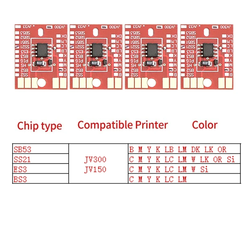 Imagem -06 - Cartucho de Cartucho de Impressora a Jato de Tinta Chip Permanente Ss21 Es3 Bs3 para Mimaki Cjv150 Cjv300 Jv150 Jv150 Sjv15075 Pcs Pcs