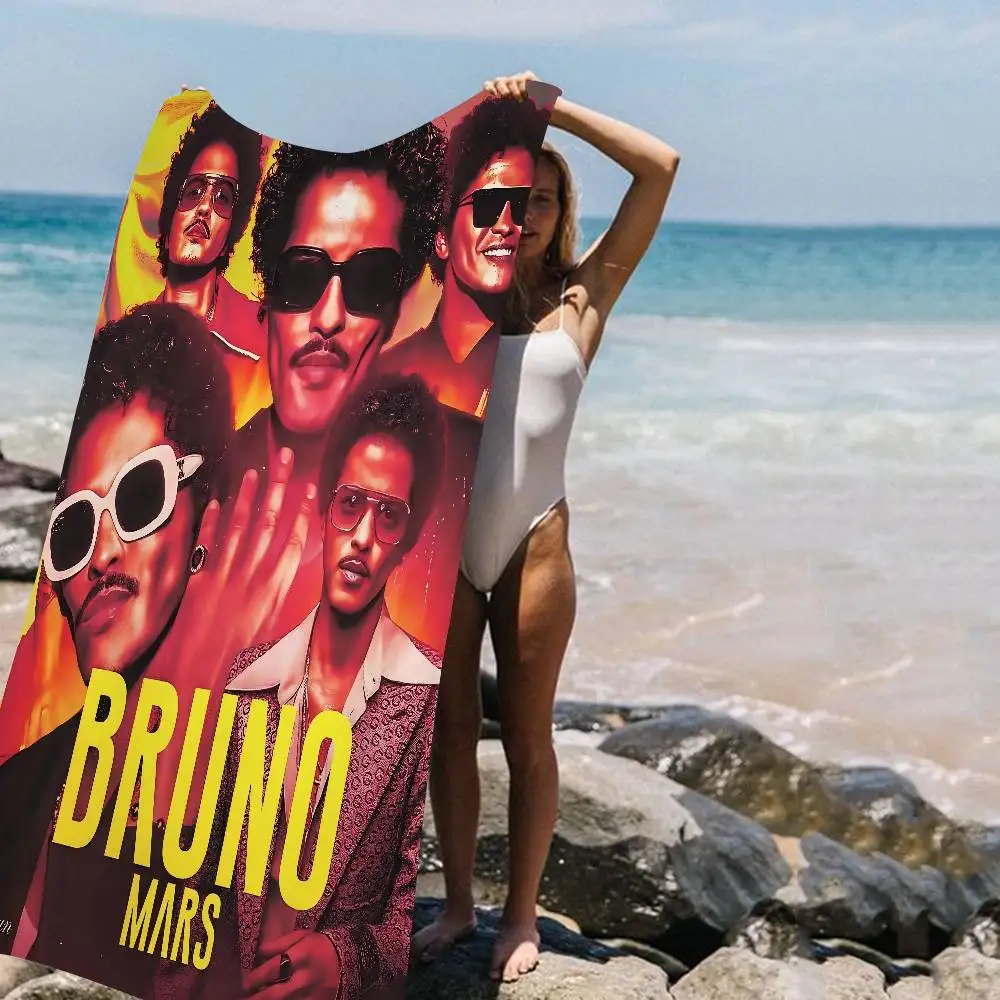 Singer B-Bruno M-Mars Album Art Microfiber Beach Towel Absorbent Quick dry Soft Yoga Swimming Resort Mountain Climbing Towel