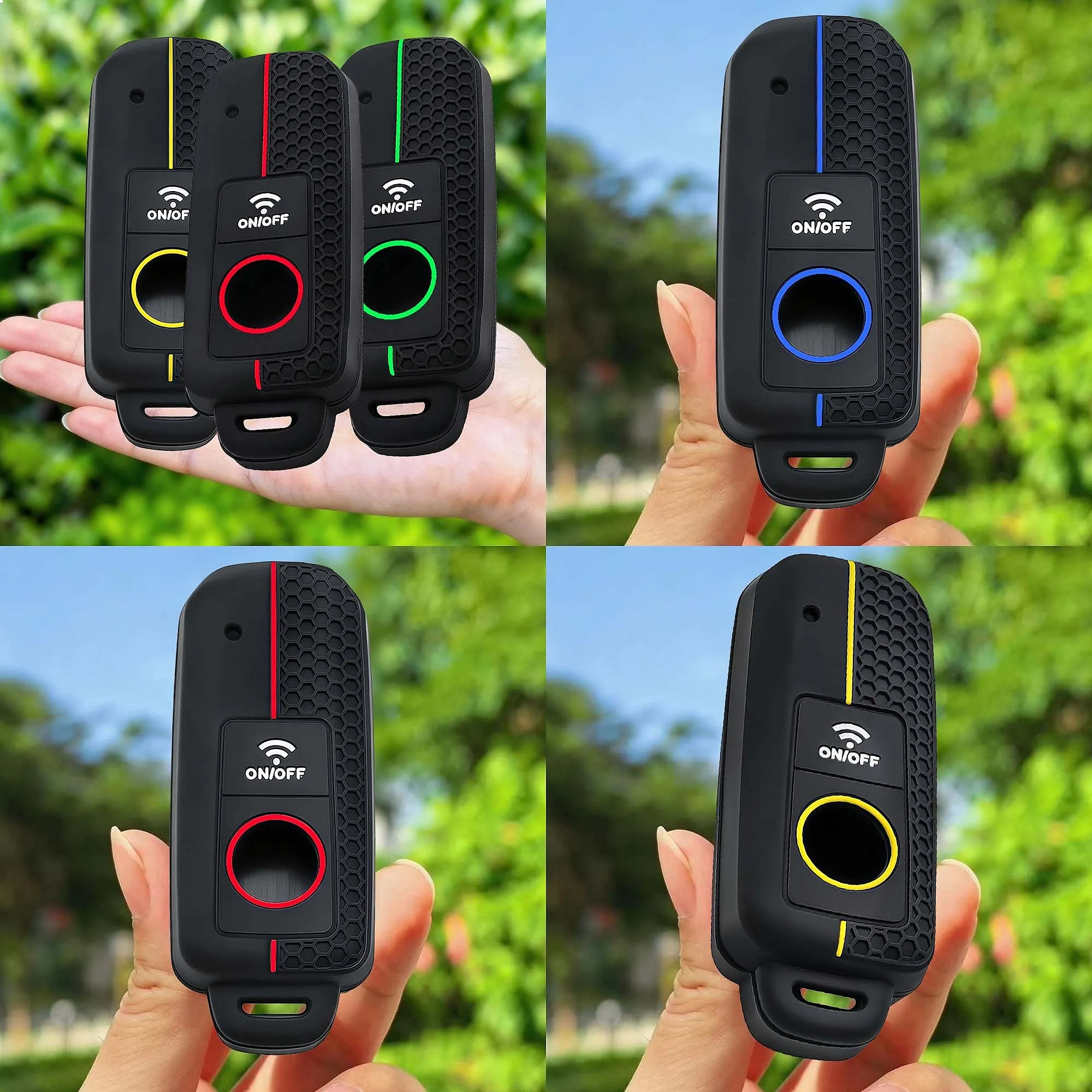 Silicone Car Key Fob Cover For YAMAHA XMAX XMAX300 NVX155 AEROX QBIX TMAX530 TMAX560 ID49 Auto Key Shell