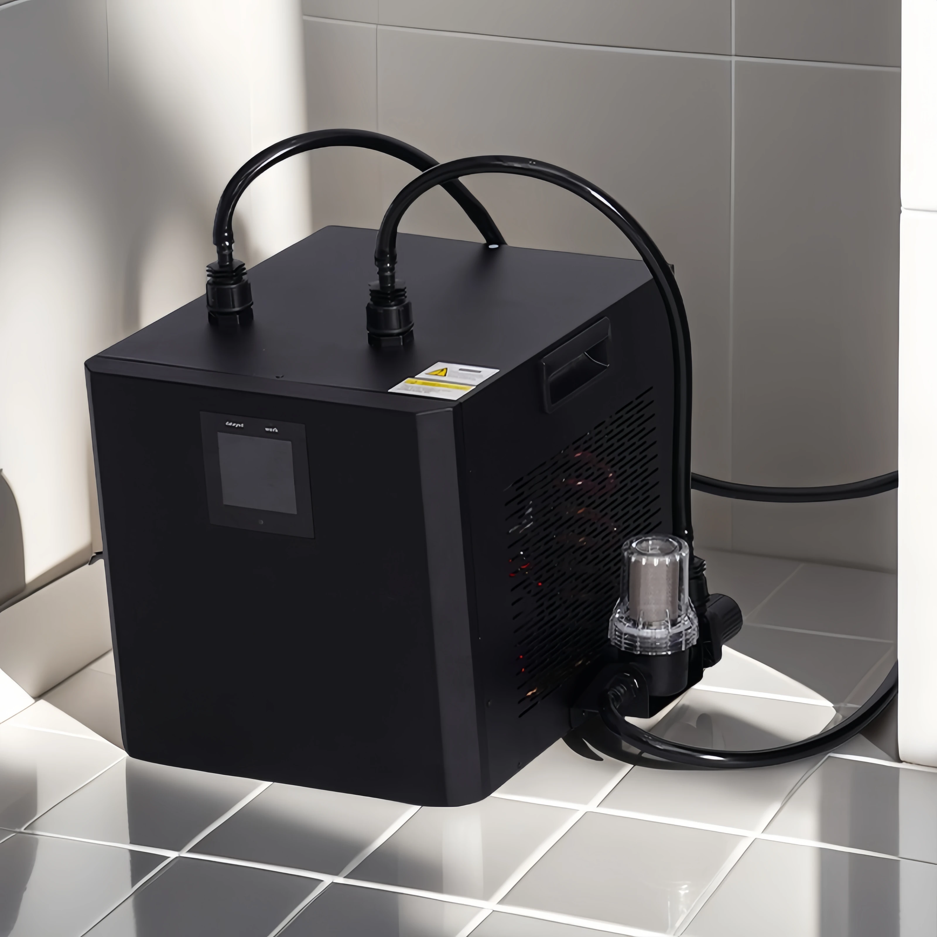 1/2 hp Inflatable Ice Bath Chiller 129 Gallon Recovery Water Chiller System Cold Plunge Chiller with Filter