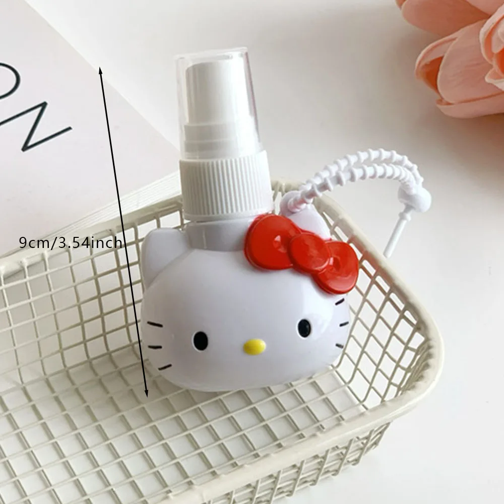 50ml Kawaii Sanrio Spray Bottle Hello Kitty Stitch Capybara Cute Travel Portable Perfume Alcohol Press Bottle image 6