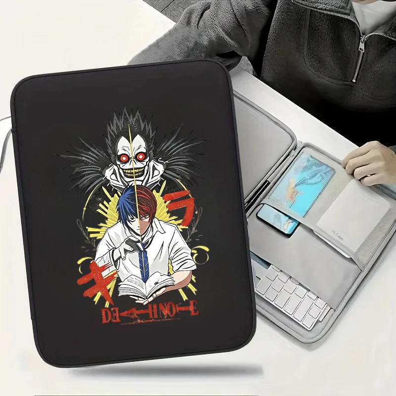 Japanese Anime Death Note Print Laptop Sleeve Bag Water Resistant Notebook Protective Case Cartoon 11/13Inch Laptop Bags Gift