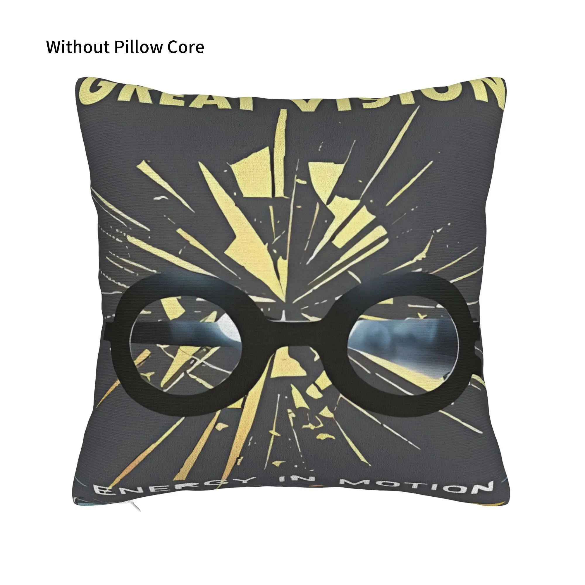 Great Vision  Energy In Motion Winter Holiday Farmhouse Home Deco E=MC2 Pillow Cover Zipper Closure