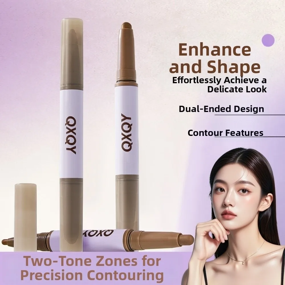 Shaping Double Headed Contour Pen Grooming Nose Shadow Stereoscopic Facial Contour Makeup Pen Modify The Jawline Face