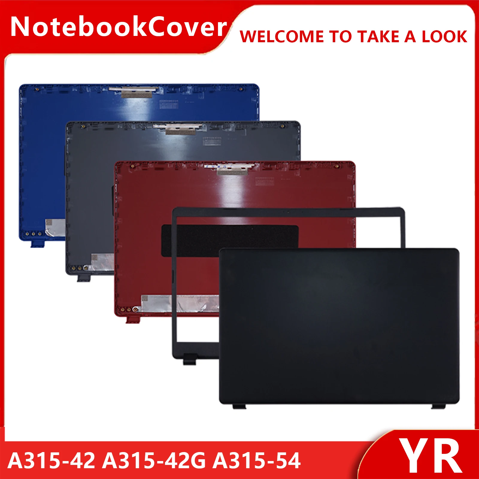 New N19C1 For Aspire 3 A315-42 A315-42G A315-54 A315-54K A315-56 LCD Back Cover Bezel Hinges Palmrest Bottom Case 15.6 Inch