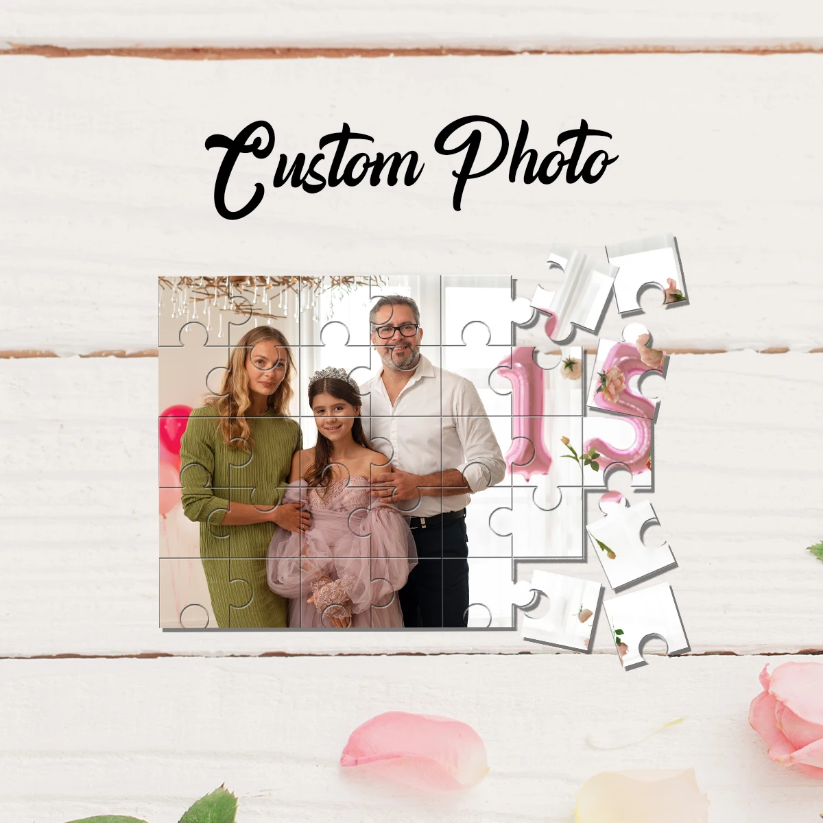 

35/150/300/500/1000pcs nice family Customized Picture Jigsaw puzzle Personalised Decompression Puzzles Commemorative gifts