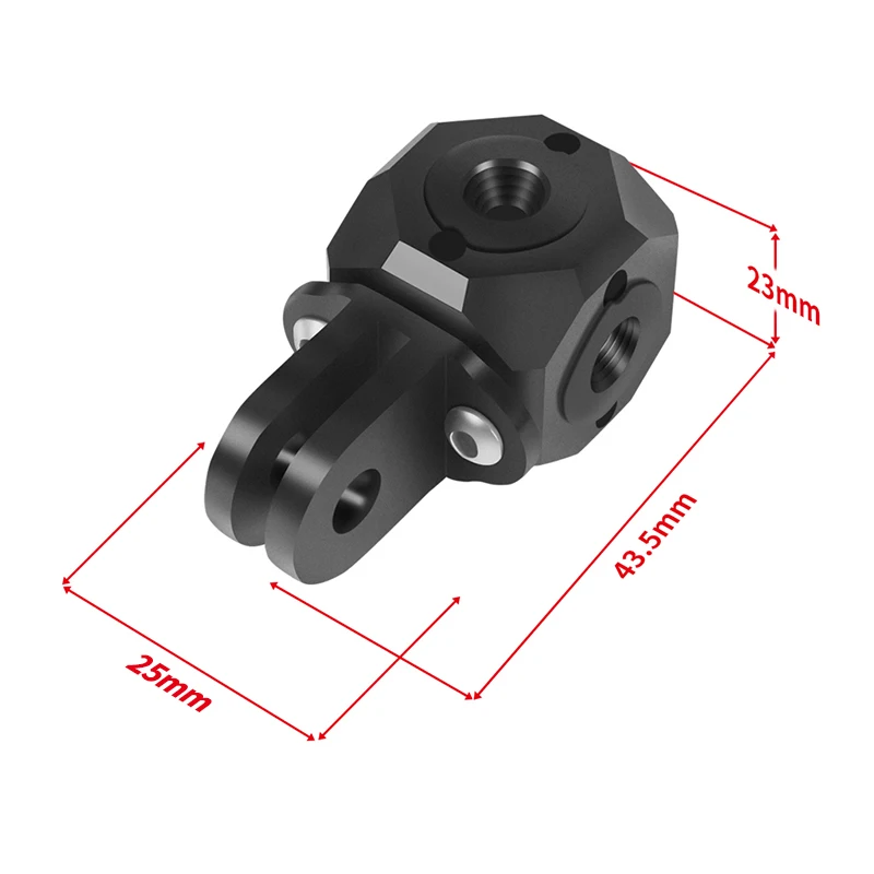 Vielseitiger Mini-Magic-Cube-Adapter mit Schraubenloch ARRI 1/4 3/8' für GoPro 13 Insta360 X4 Osmo Blitzlicht Stativhalterung – Detail 20