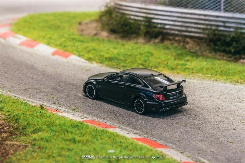 (Pre-order) Tarmac Work 1:64 MB C 63 Coupé Black Series Matte Black Diecast Model Car