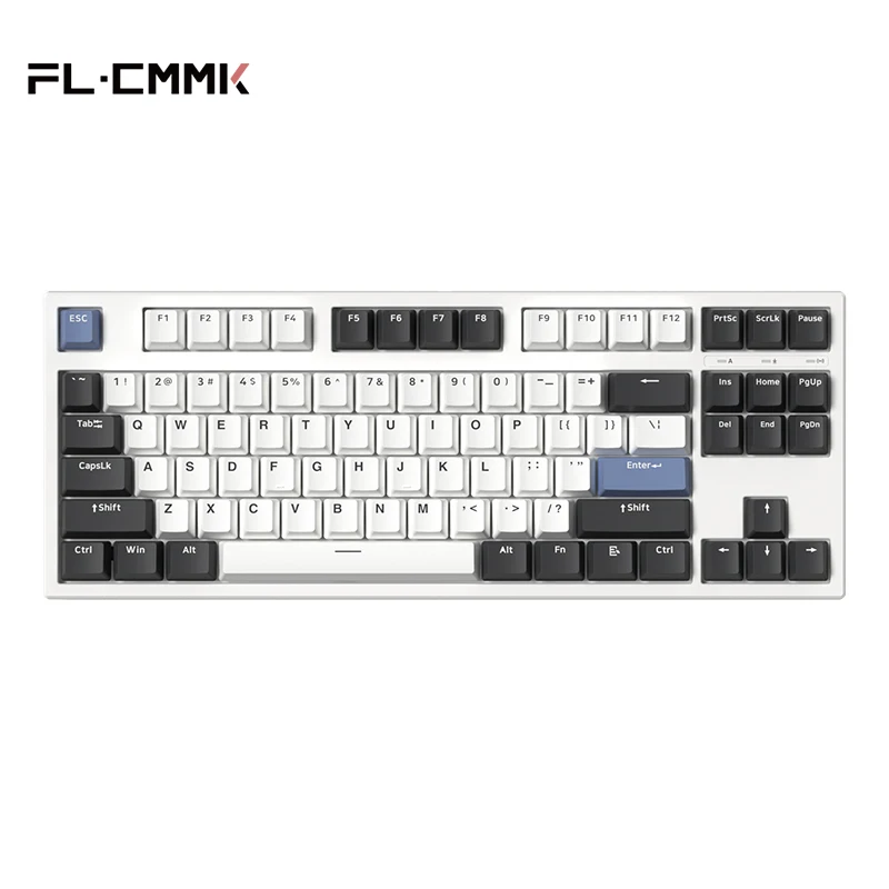 Teclado Mecânico de Modos Tkl 87 Teclas Rgb Hot-swappable 2.4g Bluetooth sem Fio com Fio Win Mac Ipad fl ·